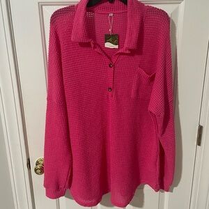 Fuschia xl thermal top nwt
